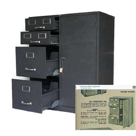 cole steel 1950 file cabinet|old cole filing cabinets.